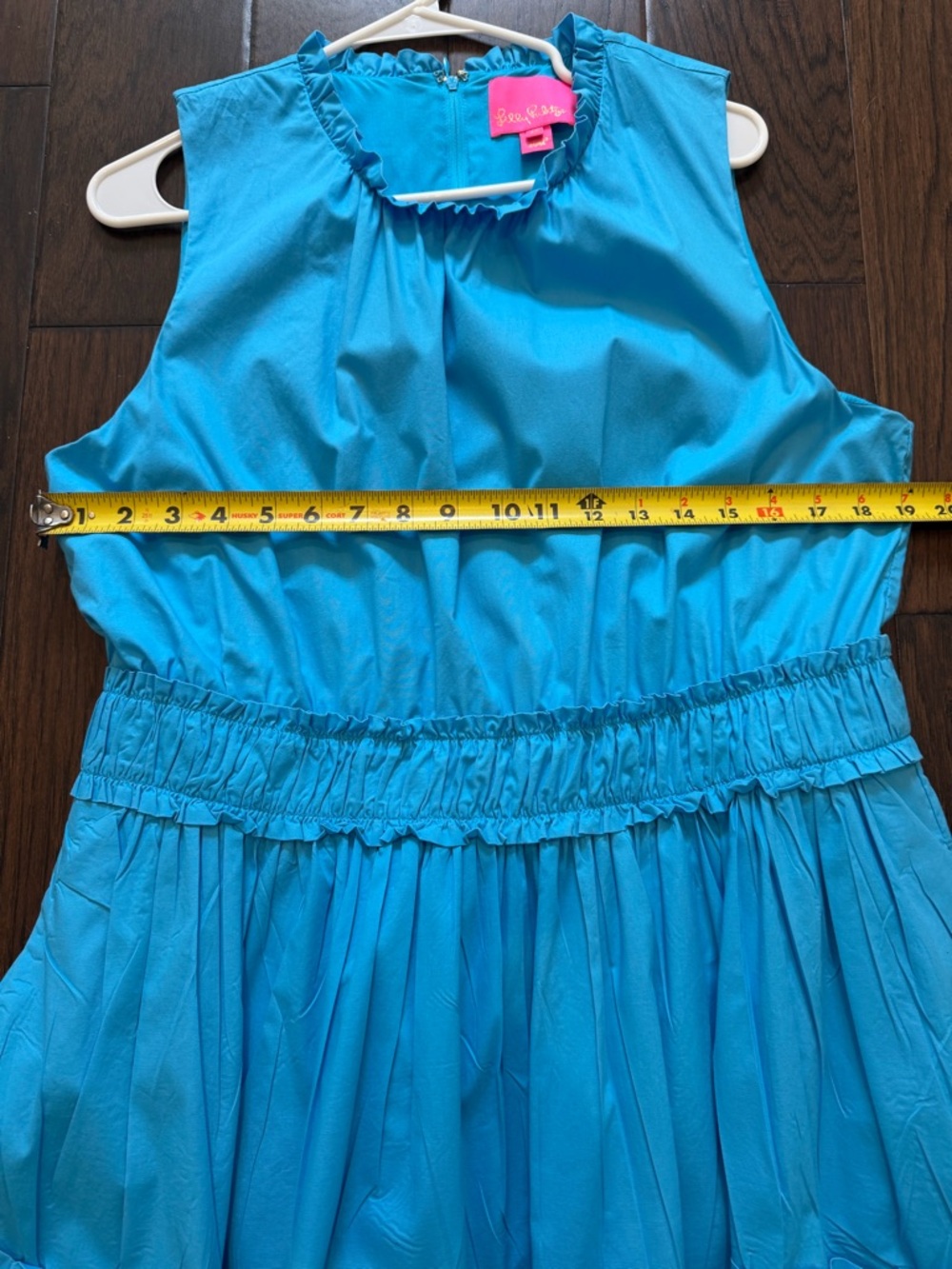 Lilly Pulitzer Turquoise Blue Sleeveless Tiered Dress - Picture 5 of 6
